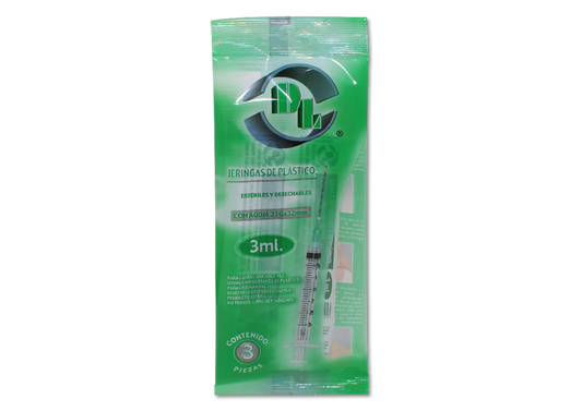 JERINGA VERDE 3 JERS 21X32MM/3 ML