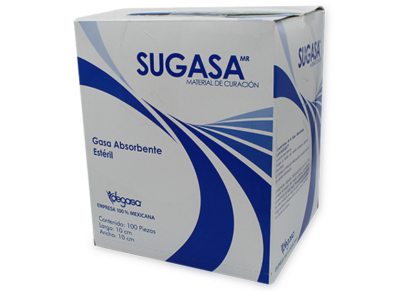 GASA ESTERIL SUGASA 100 GASA 10CMX10 CM