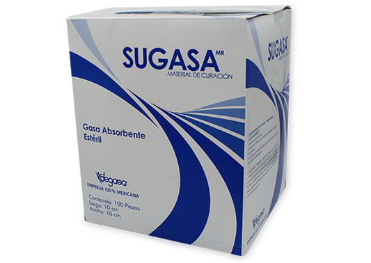 GASA ESTERIL SUGASA 100 GASA 10CMX10 CM