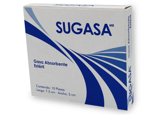 GASA ESTERIL SUGASA 10 GASA 7.5CMX5 CM