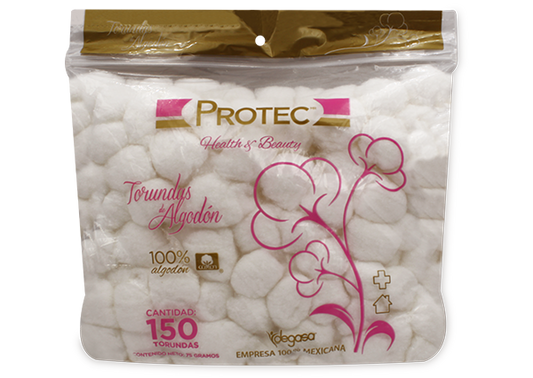 ALGODON BOLSA CON 150 TORUNDAS 75 G
