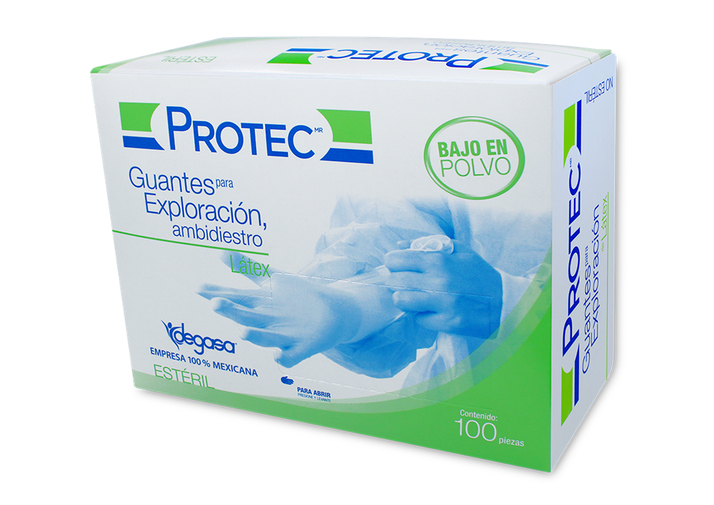 GUANTE EXPL ESTE LATEX MED 1 CJA 100 PZA
