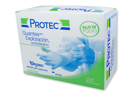 GUANTE EXPL ESTE LATEX GDE 1 CJA 100 PZA