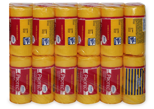 VENDA ELASTICA PROTEC 12 VENDAS 10CMX5 M