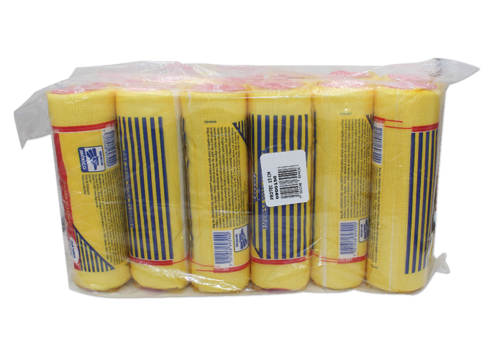 VENDA ELASTICA PROTEC 12 VENDAS 15CMX5 M