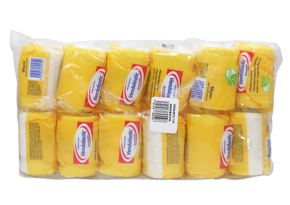 VENDA ELASTICA VENDAL 12 VENDAS 7CMX5 M