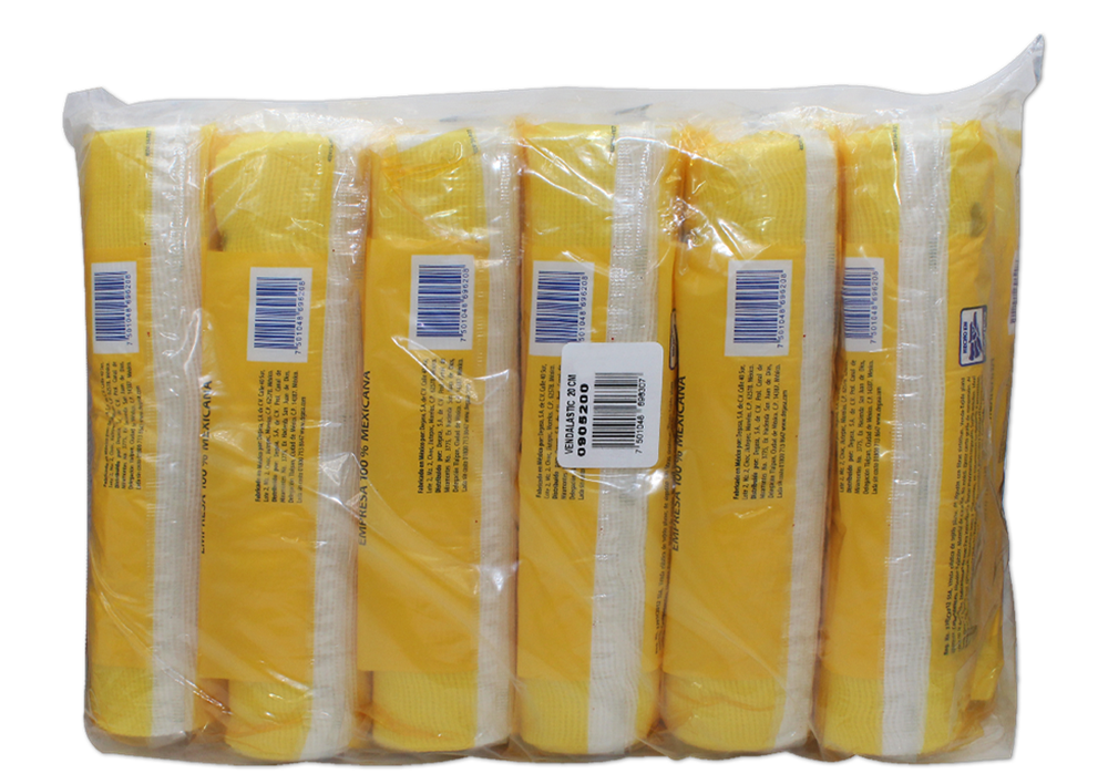 VENDA ELASTICA VENDAL 12 VENDAS 20CMX5 M