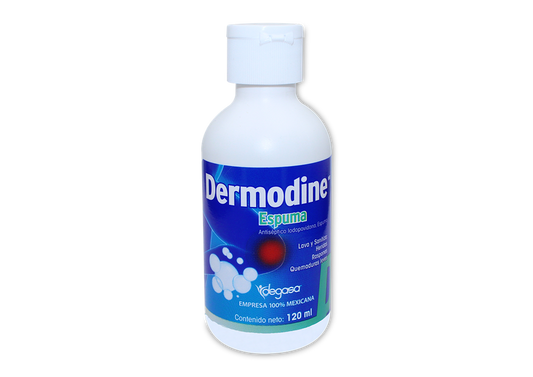 DERMODINE ESPUMA 1 SOL 120 ML 8 MG