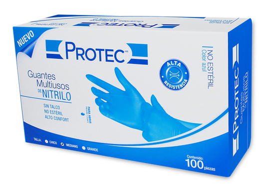 GUANTE MED NO ESTE NITRILO 1 CJA 100 PZA