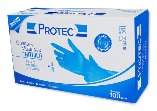 GUANTE GDE NO ESTE NITRILO 1 CJA 100 PZA