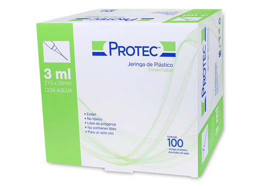 JERINGA VERDE 100 JERS 21X32MM/3ML