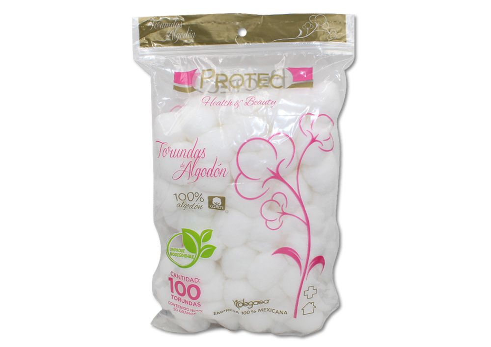 ALGODON BOLSA CON 100 TORUNDAS 50 G