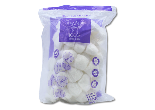 BOL DE A SUALGODON CON 100 TORUNDAS 50 G