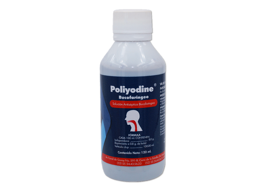 POLIYODINE BUCOFARINGEO 1 SOL 8% 120 ML