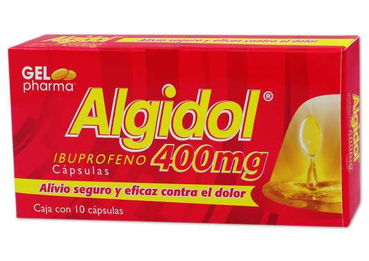 ALGIDOL 10 CAPS 400 MG