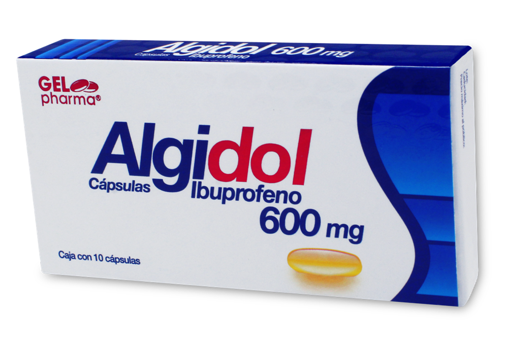 ALGIDOL 10 CAPS 600 MG