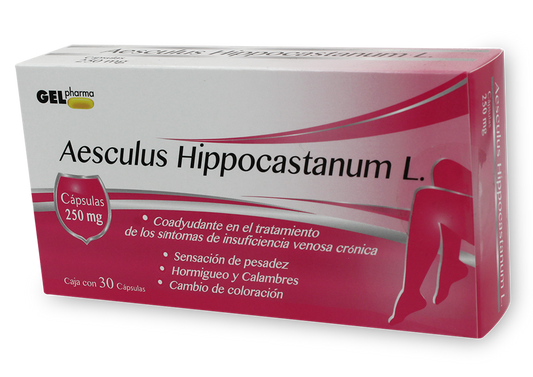AESCULUS HIPPOCASTANUM L 30 CAPS 250MG