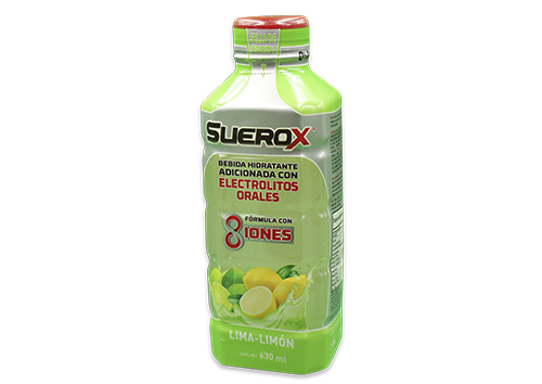 SUEROX ADULTO 8 IONES LIMA LIMON 630 ML