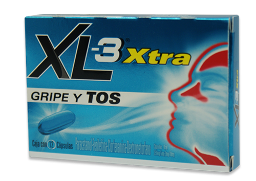 XL-3 XTRA ANTIGRIPAL 12 CAPS 250/5/2/10