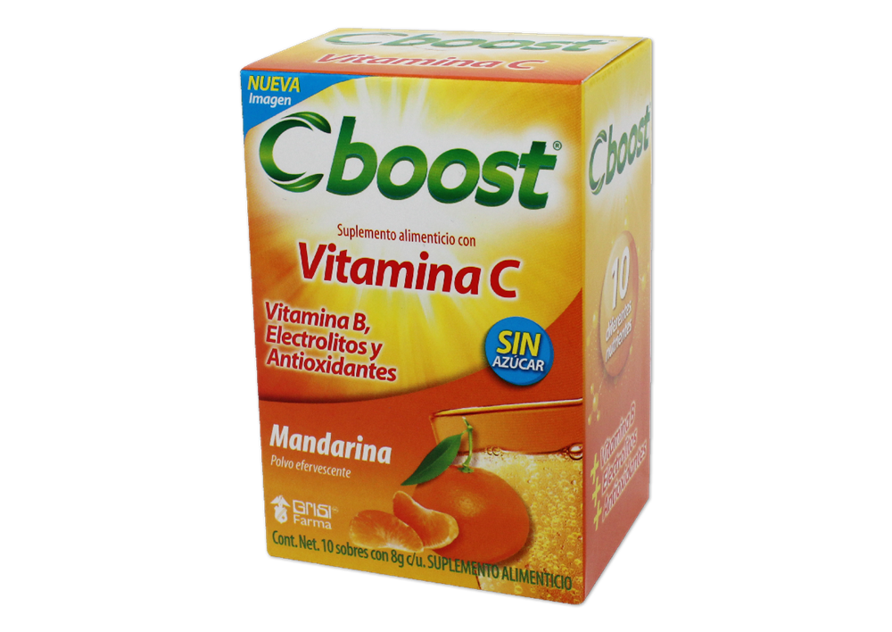 C-BOOST MANDARINA 10 SOBRES 8 G