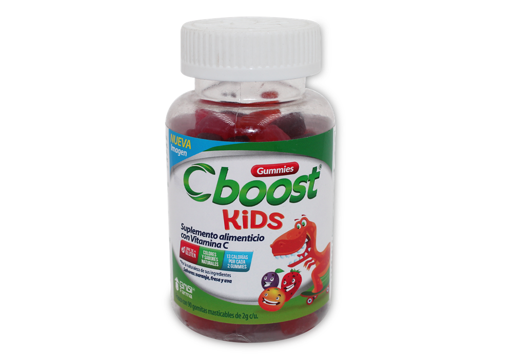C-BOOST KIDS VIT-C FCO 90 GOMAS 2 G