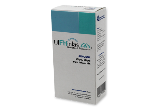 ULFHINLAS 1 SUSP/AER 120 DOSIS 25MC/50MC