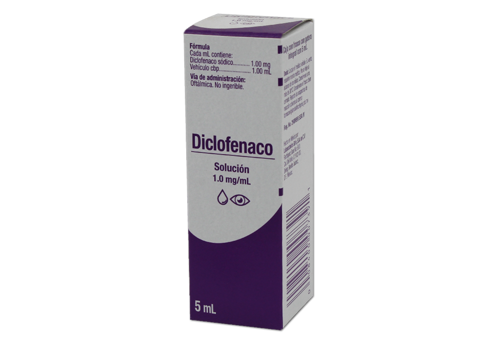 DICLOFENACO 1 SOL OFT 5 ML/ 1MG