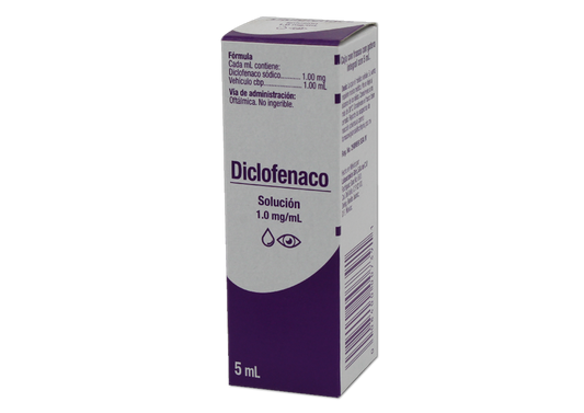 DICLOFENACO 1 SOL OFT 5 ML/ 1MG