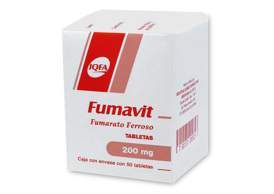 FUMAVIT 50 TAB 200 MG