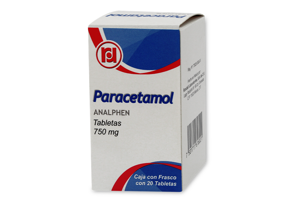 PARACETAMOL 20 TAB 750 MG