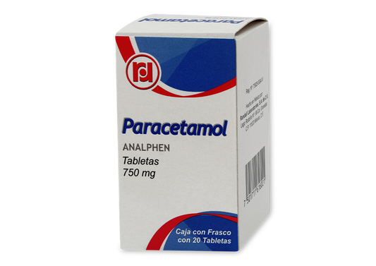 PARACETAMOL 20 TAB 750 MG