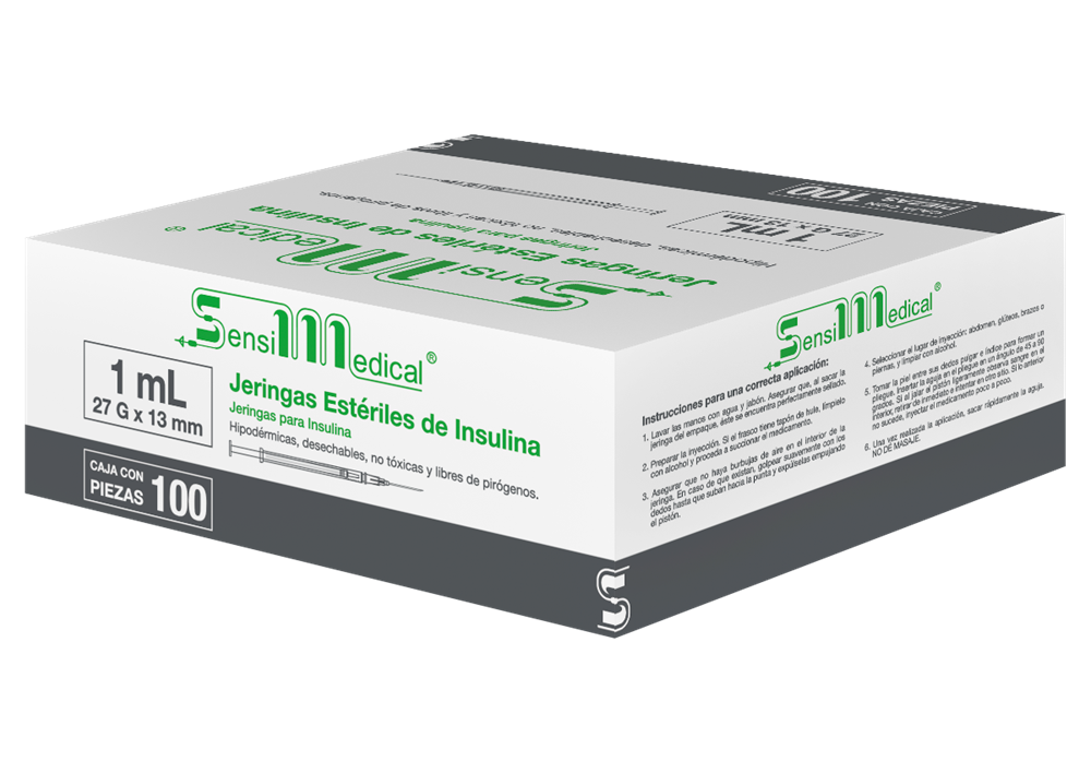 JERINGA INSULINA 100 JERS 27X13MM/1 ML