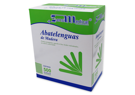 ABATELENGUAS DE MADERA 1 CJA 500 PZAS