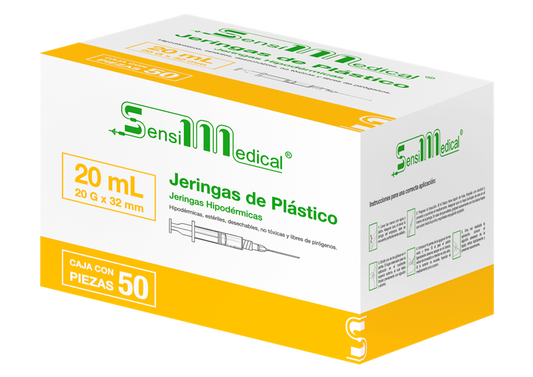 JERINGA AMARILLA 50 JERS 20X32MM / 20 ML