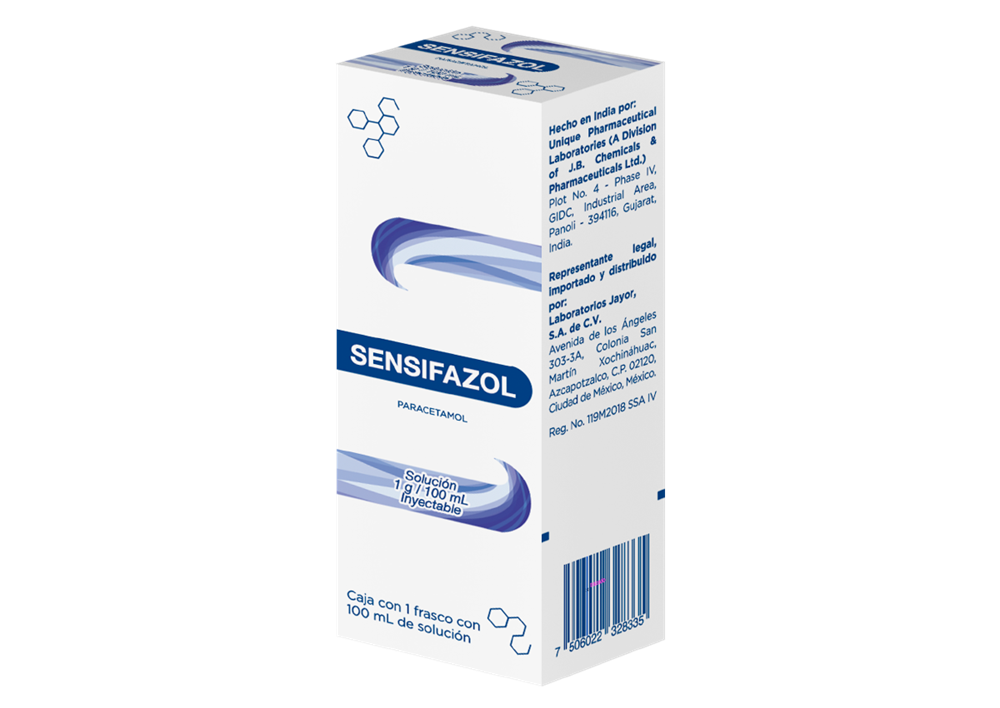 SENSIFAZOL 1 SOL INY 1000MG/100 ML