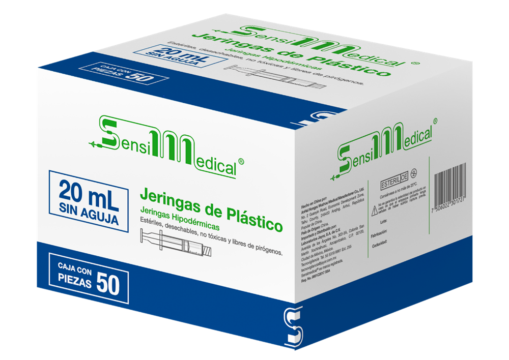 JERINGA 20 ML C/50 SIN AGUJA