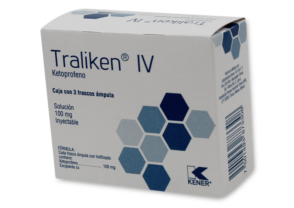 TRALIKEN IV 3 FA 100 MG