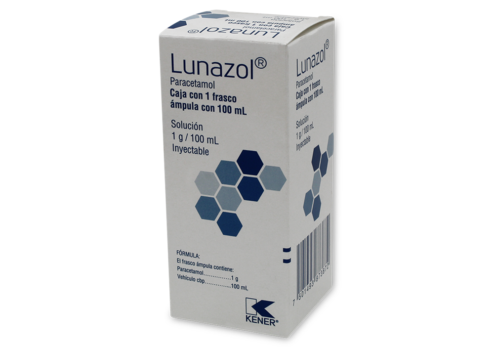 LUNAZOL 1 SOL INY 1000MG/100 ML