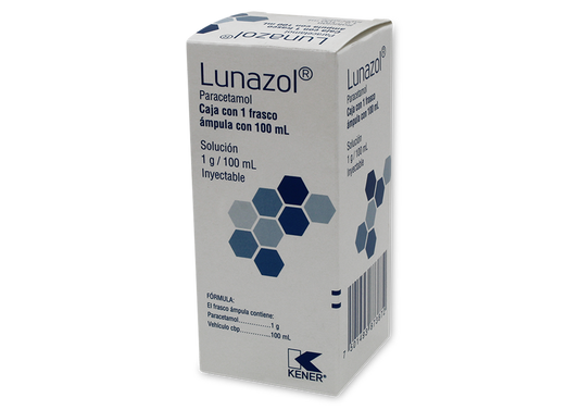 LUNAZOL 1 SOL INY 1000MG/100 ML