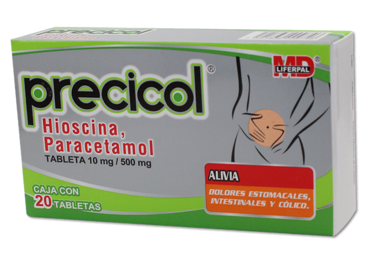 PRECICOL 20 TAB 10/500 MG