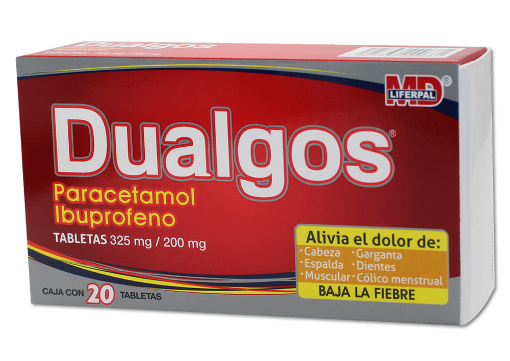 DUALGOS 20 TAB 325/200 MG