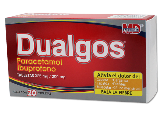 DUALGOS 20 TAB 325/200 MG