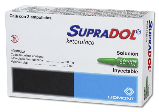 SUPRADOL I.M/I.V 3 AMP 60 MG