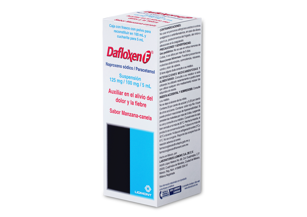 DAFLOXEN F 1 SUSP 125/100 MG/5 ML
