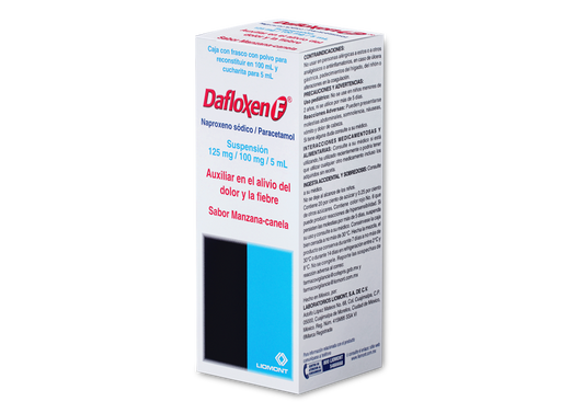 DAFLOXEN F 1 SUSP 125/100 MG/5 ML