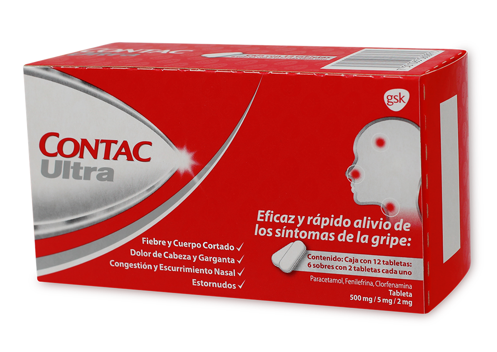 CONTAC ULTRA 12 CAP 500/5/2 MG