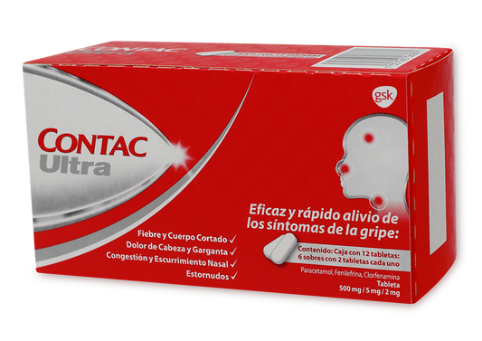 CONTAC ULTRA 12 CAP 500/5/2 MG