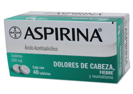 ASPIRINA AD 40 TAB 500 MG