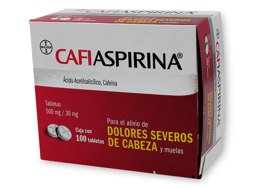 CAFIASPIRINA 100 TAB 500/30 MG