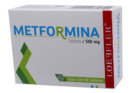 METFORMINA 40 TAB 500 MG